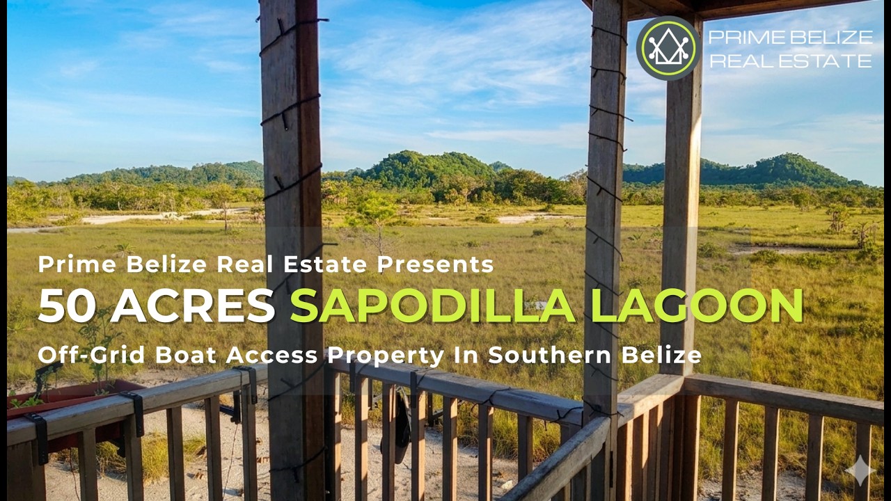 Ultimate 50-Acre Off-grid Sapodilla Lagoon Estate Tucked Away in Southern Belize