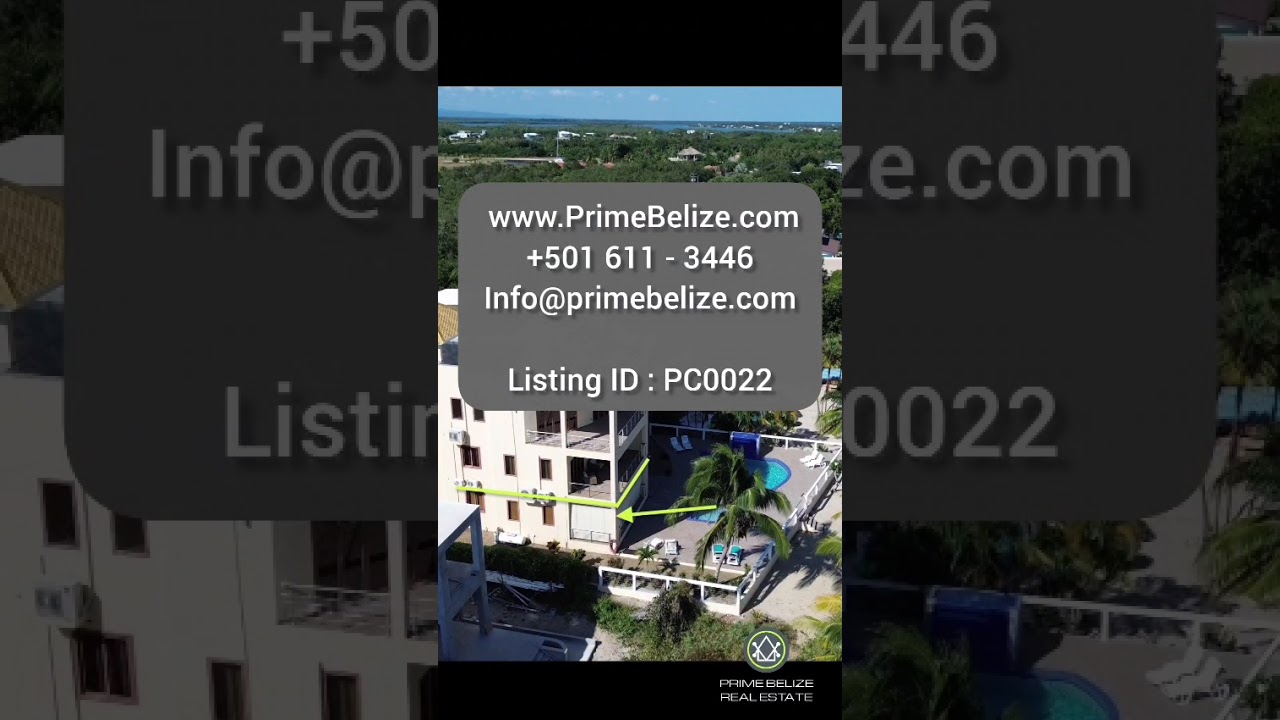 Les Caraibes Two Bedroom Beachfront Condo Belize #belizerealestate #placencia