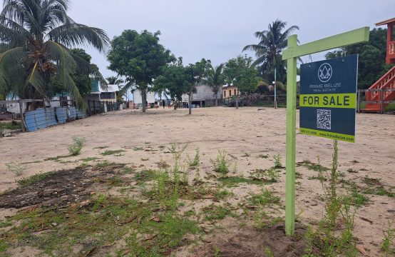 PL0113-Unique Beachfront Lot on Placencia Sidewalk – Perfect for Your Vision