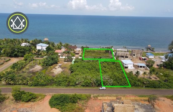 PL0146 –120ft Beachfront Lot with Access to Sea-View Lot – Caribbean Way, Placencia