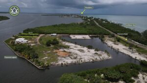 waterfront lot with seawall